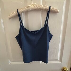 American Eagle Outfitters Navy Ribbed Camisole Tank